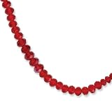 1928 Luxury Cut Faceted Red Crystal Necklace