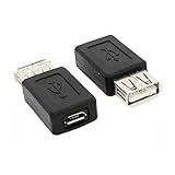 マイクロ USB B メス アダプター プラグ変換器に Caxico USB 2.0 タイプ A メス