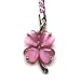 Cell Phone / Camera Charm Strap Beautiful Pink Diamond Four Leaf Clover