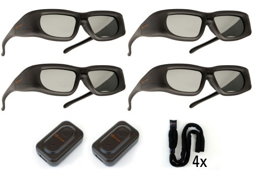 SAMSUNG-Compatible 3ACTIVE® 3D Glasses for 2011 & 2012 3D TV's. Rechargeable. MULTI-PACK