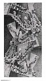 House Of Stairs by M.C. Escher. Art Print Poster FRAME IT.. 17.75 inches width by 31.5 inches height. Highest Quality Art Poster Print