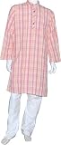 Mens Wear Kurta Pajama Long Sleeve Cotton Dress India Fashion Size S (gkp517)