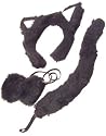 Sexy Black Kitty Cat Costume Ears Tail and Bow Tie Kit