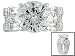 PLATINUM OVER STERLING SILVER 17.05CTW BELLA LUCE DIAMOND SIMULANT RING