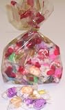 Scott's Cakes Assorted Nougat Salt Water Taffy 1 Pound Multi-Heart Bag