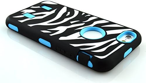 iphone 6 case,FEIX(TM)Zebra 3 in 1 Combo Hybrid Defender High Impact Body Armorbox Hard Pc&silicone Material Protective Bumper Case for iphone 6 4.7inch phone (Sky Blue)