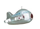 Review Barcana 54-7264 / Barcana 3-Inch Shatterproof Silver Airplane Ornament, Set of 2