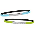 Set of 2 Message Bracelets - Lime Rhinestone/ Light Blue Angel