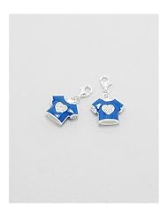 Colored Enamel Charm In 92.5 Sterling Silver