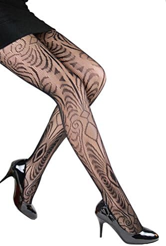 Kingspearl Totem Fishnet Patterned Pantyhose One Size