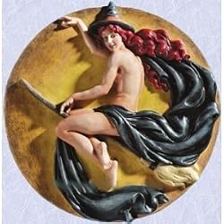 Midnight Gothic Witch Wall Medieval sculpture (The Digital Angel)