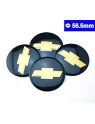 Automotive Parts and Accessories: 4pcs D026 56.5mm Emblem Badge Sticker Wheel Hub Caps Centre Cover Black CHEVROLET CRUZE Silverado Volt MALIBU EPICA AVEO SAIL CAPTIVA Camaro - Benzy