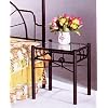 "sunburst" Design Black Wrought Iron Metal Nightstand