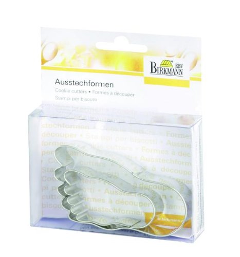 Birkmann Set 2 stampi per biscotti a forma di piedi Birkmann Set 2 stampi per biscotti a forma di piedi