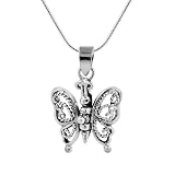Sterling Silver Cross with Crystal Necklace