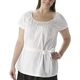 Women's Plus Size Merona® Eyelet Knit top - True White