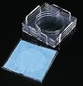 Acrylic Napkin Holder Coasters with Holder - Set of 4