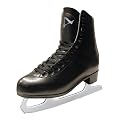 Mens Leather Lined Figure Skate Sz
