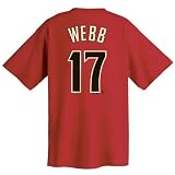 Brandon Webb Arizona Diamondbacks Name and Number Tee