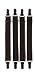 Shirt Stays - Military Straight Style, 4pc, Black, by Rothco