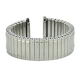 Genuine TIMEX Men's St. Steel Expansion Band, 16-20mm wide end-piece, width 18mm, Length 5 7/8in