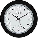 La Crosse Technology WT-3102B 10" Black Atomic Wall Clock