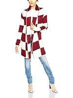 SO Cachemire & Knitwear Chaqueta Punto Sienna (Burdeos / Blanco)