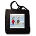 Klondike - Be Ready for the Bad Weather - Iditarod Anybody - Black Tote Bag 14w X 14h X 3d