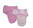 Summer Infant 2 Pack Microfleece Swaddleme, Pink