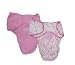 Summer Infant 2 Pack Microfleece Swaddleme, Pink
