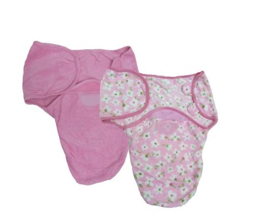 Summer Infant 2 Pack Microfleece Swaddleme, Pink