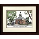 Illinois Wesleyan University Alumnus Alumnus 14x18 Mahogany Framed Collegiate Lithograph