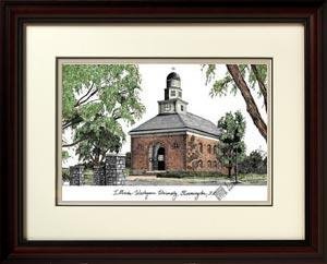 Illinois Wesleyan University Alumnus Alumnus 14x18 Mahogany Framed Collegiate Lithograph