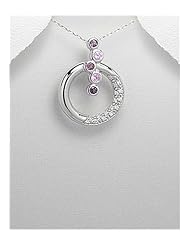 CZ Pendant Necklace In 92.5 Sterling Silver