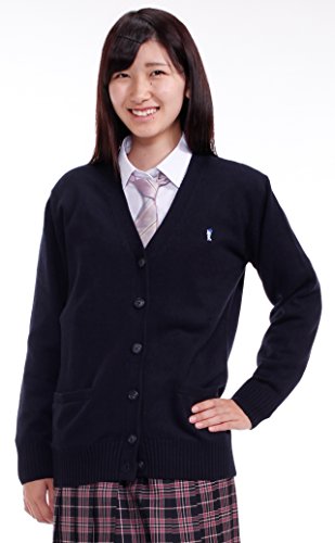 オリーブ・デ・オリーブ(OLIVE des OLIVE）スクールカーディガン JN726【88紺  Lサイズ】