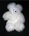 Soft Cuddly Baby Alpaca Fur Stuffed Hand Made Panda Teddy Bear 13 Inch Size ATB_WHITE13_016