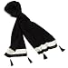 Collection XIIX Cashmere Blend Women's Chain Link Border Muffler, Black, One Size
