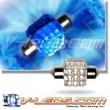 SUPER BLUE 9 LED DOME LIGHT 3022 3021 DE3175 6428 6430