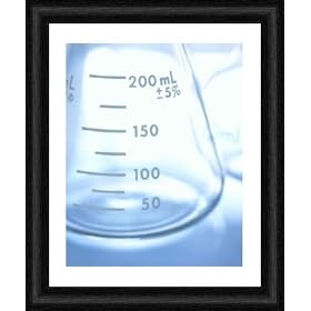 Framed 10x8 Print (25x20cm) Conical flask by Science Photo Library