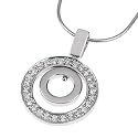 ZEEme Anhänger mit Kette 925/- Sterling Silber 42+5cm 500243298R