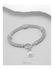 CZ Bracelet In Brass