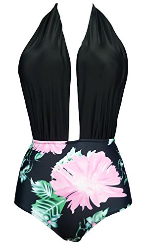 Cocoship Women One Piece Backless Sexy Swimsuit Bandeau Monokini Beachwear(FBA)