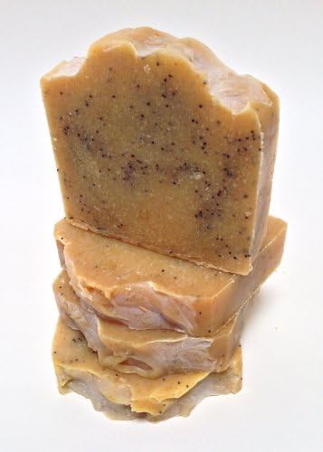 Organic Lemon Poppy Seed Cold Process Soap / Vegan & Chemical Free