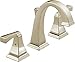 Delta Faucet Dryden Widespread Bathroom Faucet 3 Hole, Bathroom Sink Faucet, Metal Drain Assembly, Polished Nickel 3551LF-PN