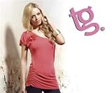 Womens Red Corsage Top