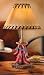 Southwestern CHILI PEPPER Lamp whipstitch faux leather shade table LIGHT decor New