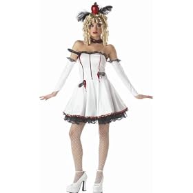 Womens Knife Thrower Magicians Assistant Couples Costume Outfit Carnival Show Dress