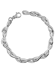 10k, 14k, or 18k White, Yellow or Pink (Rose) Gold Ladies Infinity Link Bracelet, Small Link, Style # 2980, 7 inches