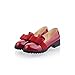 Show Shine Women's Fashion Nubuck Bows Loafers Shoes