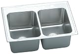 Elkay DLR3322104 Gourmet Lustertone Stainless Steel